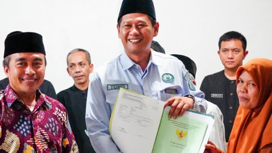 Pemberian Sertifikat Tanah Dorong Pertumbuhan UMKM di Kabupaten Tasikmalaya