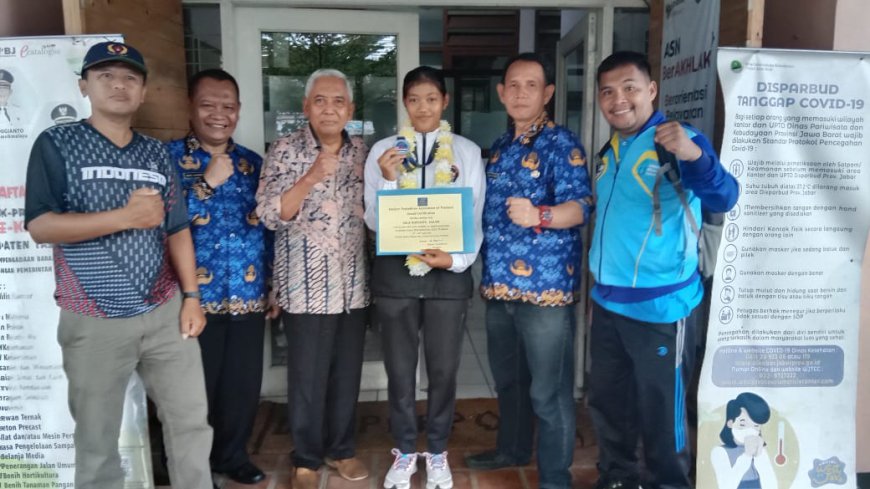 Sala Nursyafa, Atlet Asal Cigalontang Kab. Tasik Raih Juara Tiga Pentatlhon Tingkat Asia