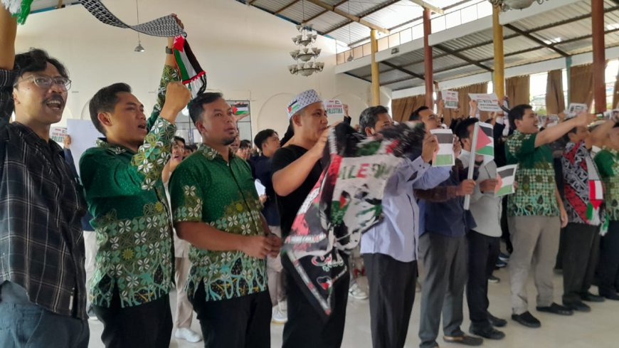 Serentak se Indonesia, Universitas Muhammadiyah Tasikmalaya Turut Aksi Bela Palestina