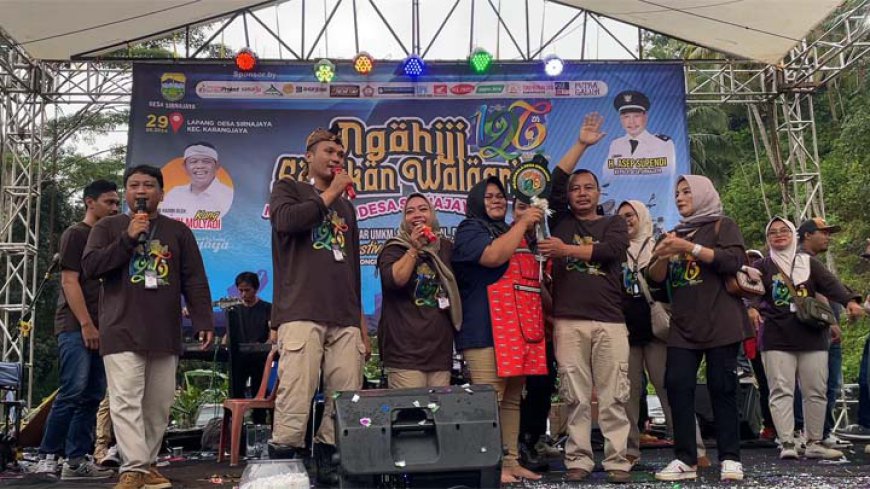Dihadiri Kang Dedi Mulyadi, Milangkala Ke-126 Desa Sirnajaya Meriah