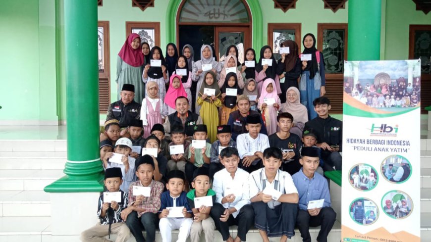 Berbagi Kebahagiaan, HBI Santuni 214 Anak Yatim di Kabupaten Ciamis