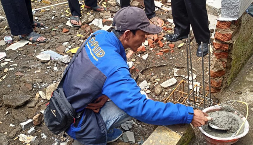 Peletakan Batu Pertama, OPSHID FKYME Wujudkan Rumah Syukur Layak Huni untuk Warga Tasikmalaya