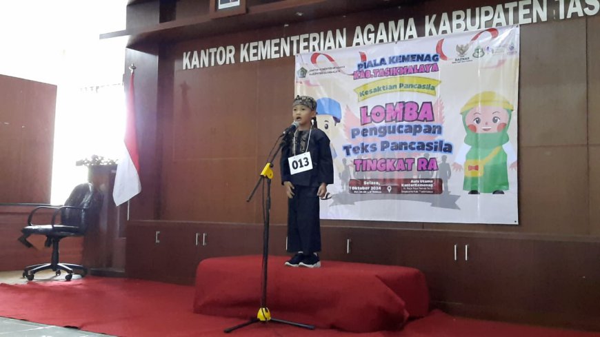 Peringati Hari Kesaktian Pancasila, Ratusan Siswa RA di Tasik Antusias Ikuti Lomba Lafalkan Pancasila