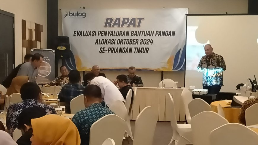 Perum Bulog Sub Divre Ciamis Adakan Evaluasi Penyaluran Bantuan Pangan se Priangan Timur