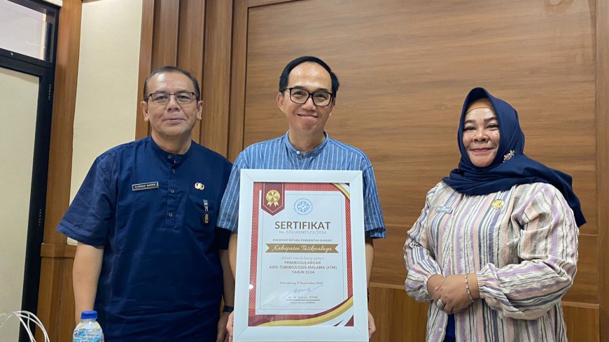 Sukses Kendalikan Kasus HIV/AIDS dan TBC, Pemerintah Kab. Tasikmalaya Raih Penghargaan Adinkes