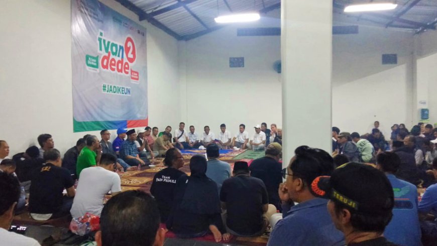 Dukungan Makin Deras, Ratusan Relawan Pragib Kota Tasik Siap Menangkan Ivan-Dede