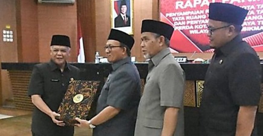 DPRD Kota Tasik Gelar Paripurna Bahas Raperda RTRW