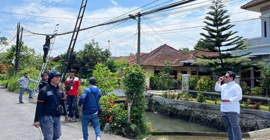 Percantik Kota, Bidang Jalan DPUTR Kota Tasik Rutin Benahi Kabel Udara