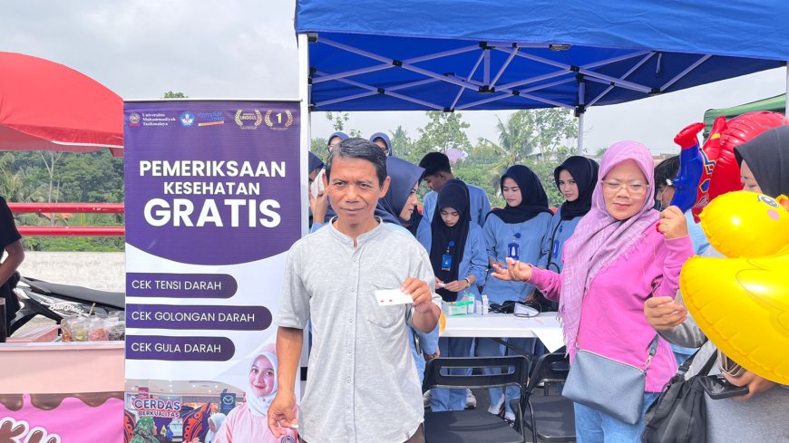 Serentak, Mahasiswa S1 Keperawatan UMTAS Gelar Pemeriksaan Kesehatan Gratis di Tiga Lokasi 