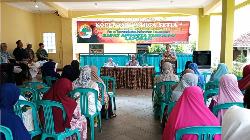 Gelar RAT, Koperasi Warga Setia RW 01 Tawangkulon Capai Omzet Miliaran Rupiah