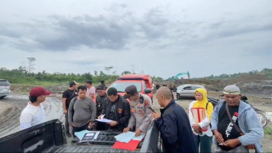 Polisi Sidak Dua Lokasi Tambang Pasir di Kaki Gunung Galunggung Tasikmalaya