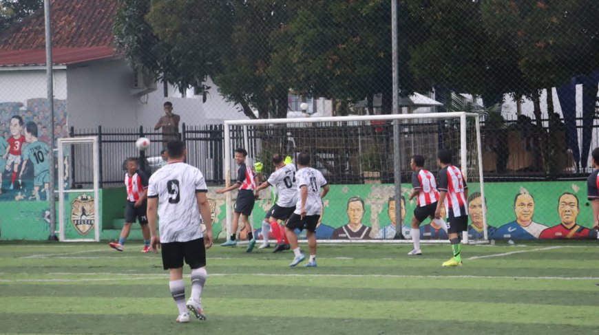 Adu Gengsi, Tim Pokja Polres Tasikmalaya Tahan Imbang Ciwulan FC dengan Skor 4-4