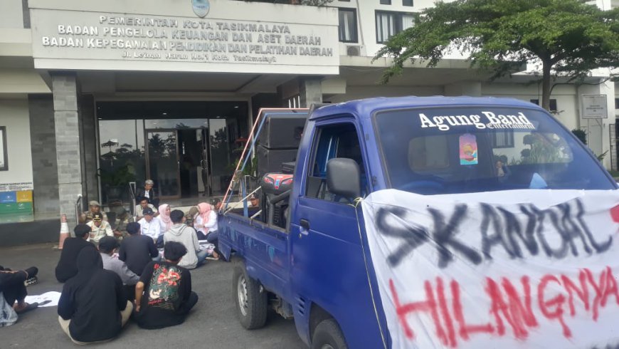 Mahasiswa Kembali Gelar Aksi Dugaan Skandal Raibnya Aset Milik Pemkot Tasikmalaya