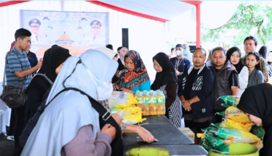 Resmikan Pasar Murah, Viman Sebut Kota Tasikmalaya Alami Deflasi Komoditas Pangan 