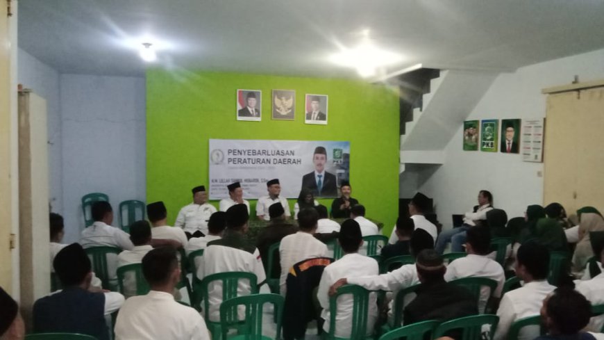 Cep Ayuy Kunjungi DPC PKB Kota Tasikmalaya, Sosialisasikan Penyebarluasan Perda No. 15 Tahun 2017