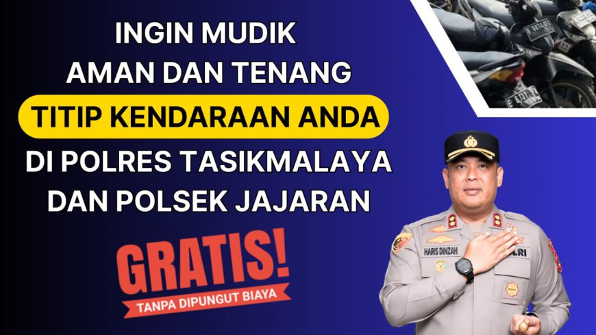 Polres Tasikmalaya Buka Layanan Penitipan Kendaraan Gratis, Catat Ini Syaratnya!