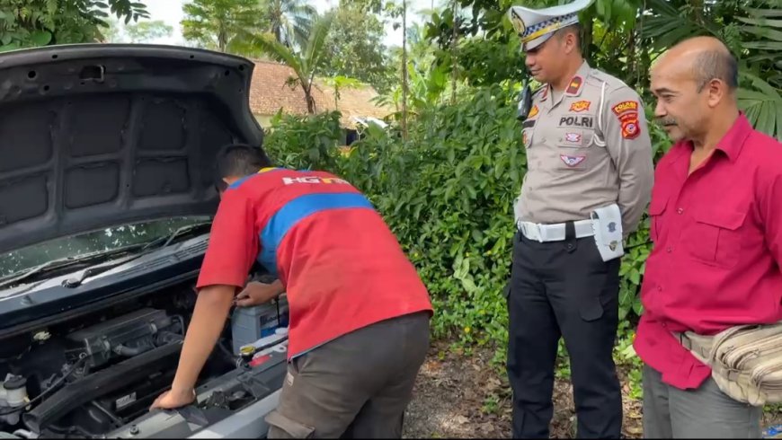 Bengkel Berjalan Polres Tasikmalaya, Siap Bantu Pemudik 24 Jam