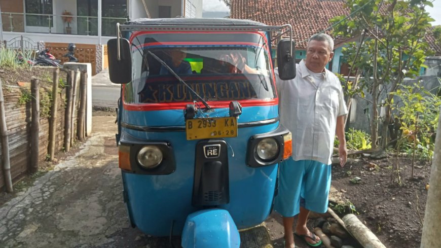 Tempuh Waktu 16 Jam, Samin Rela Pulang Kampung Gunakan Bajay ke Cigalontang Tasikmalaya 