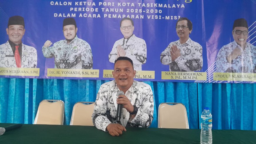 Lima Calon Ketua PGRI Kota Tasik Paparkan Visi Misi, Utep: Harus Bisa Wujudkan Sekretariat Cabang
