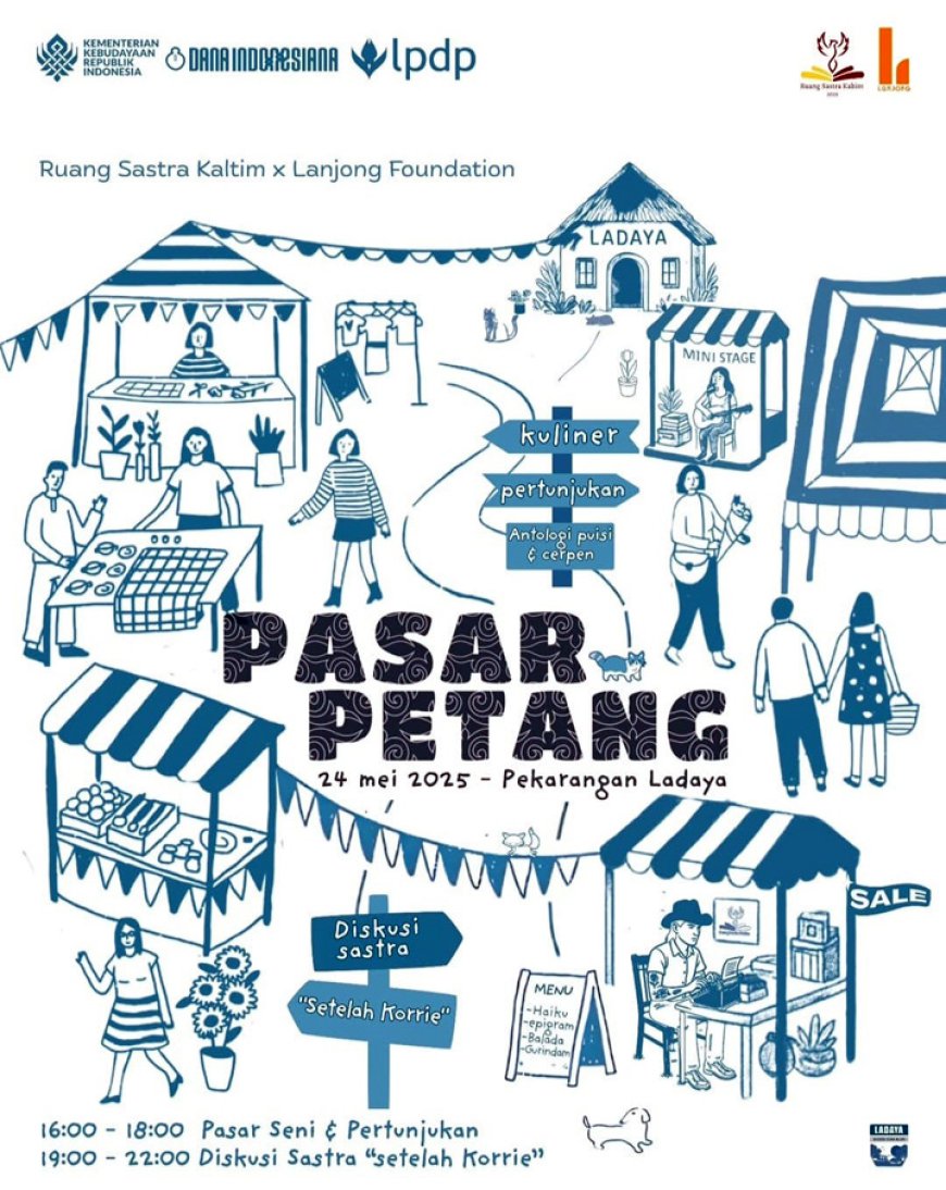 Pasar Petang, Saat Puisi Jadi Tiket dan Kata-Kata Menjadi Mata Uang