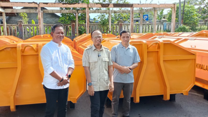 Optimalkan Pengelolaan Sampah, Puluhan Kontener Siap Disebar di Kota Tasikmalaya
