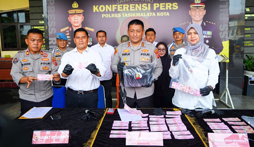 Kasus 395 Lembar Uang Palsu Terungkap, BI Tasikmalaya Apresiasi Kinerja Polisi