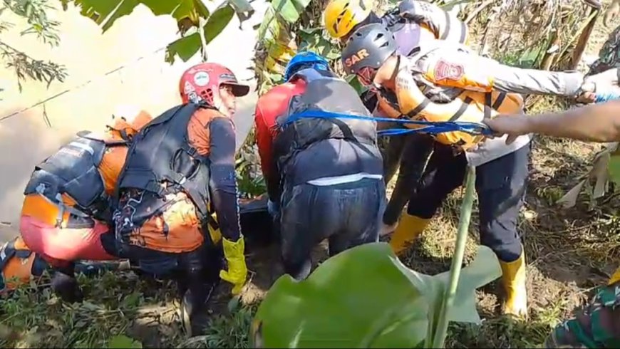 Hari ke 4 Pencarian, Korban Tenggelam di Sungai Cikidang Tasikmalaya Ditemukan 10 Kilomter dari Lokasi Awal