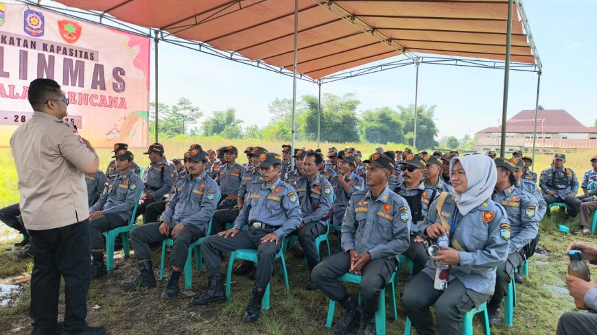 Tingkatkan Kemampuan Anggota, Satlinmas Kabupaten Tasikmalaya Diberi Pelatihan Cara Hadapi Bencana