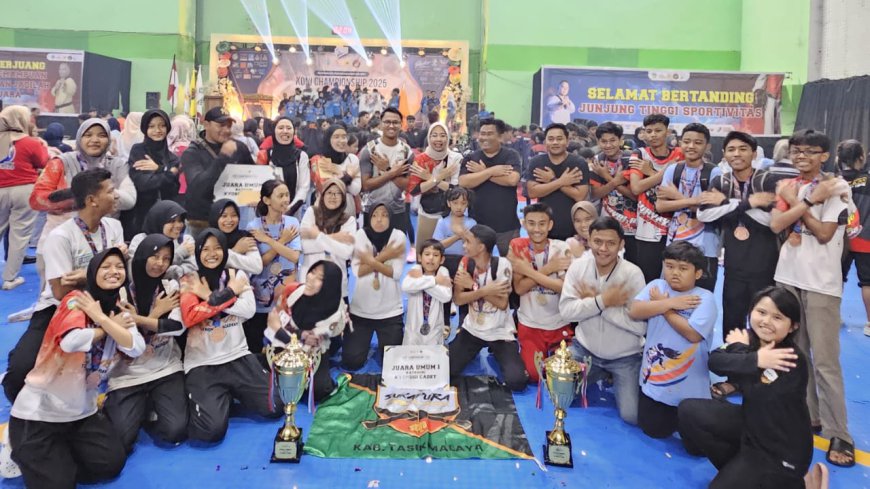 Tim Taekwondo Kab. Tasikmalaya Raih Juara Umum di Dua Kategori Cadet dan Junior