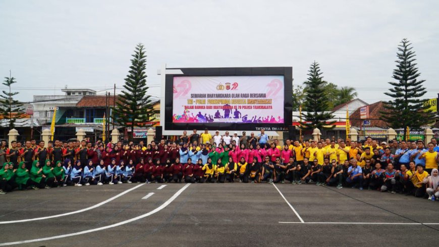 Polres Tasikmalaya Bangun Sinergitas Lintas Sektoral Lewat Olahraga Bersama